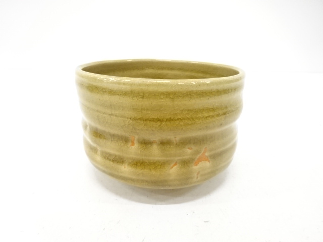 JAPANESE TEA CEREMONY / TEA BOWL CHAWAN / NATURAL GLAZE / ARTISAN WORK